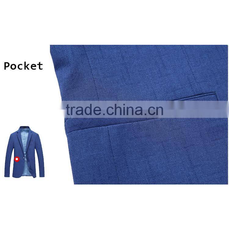 High Quality 1 Button Fashion Business Suit Jacket Blazer For Men