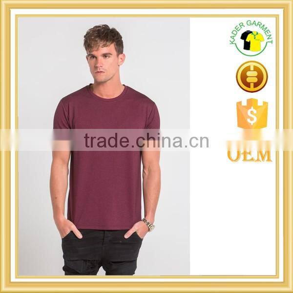 Curved bottom tri blend fitted t shirt,t shirt with your own logo