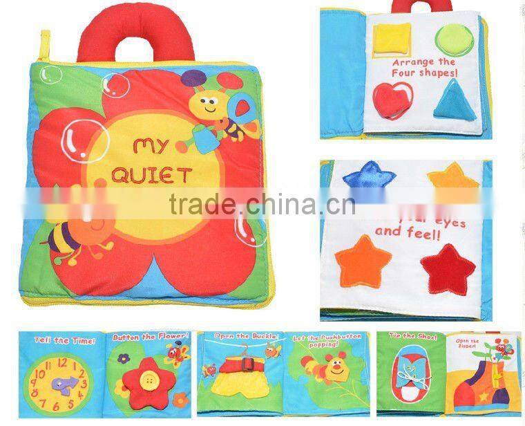handmade fabric baby cloth book