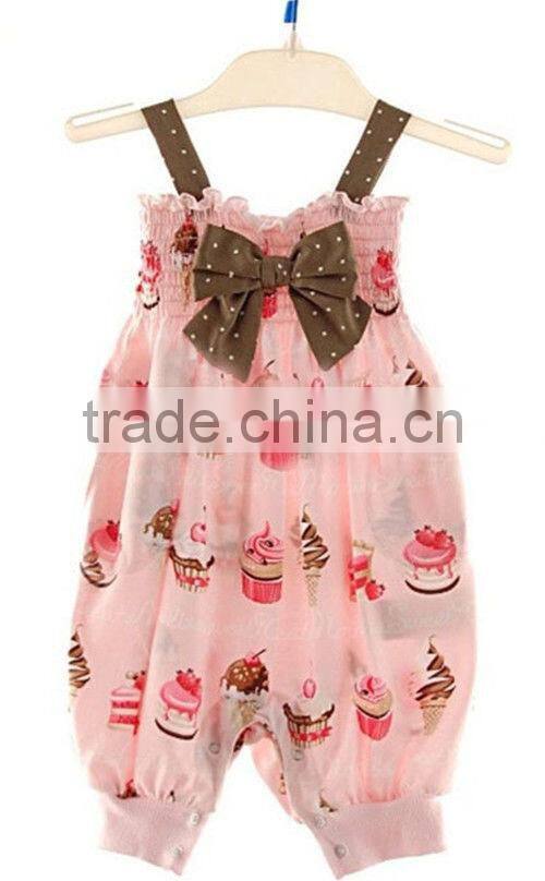 Beautiful Infant Girls Ice Cream Cake Rompers Outfit Cotton Clothes