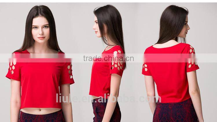 2015 New product Fashion Promotion lady t-shirt