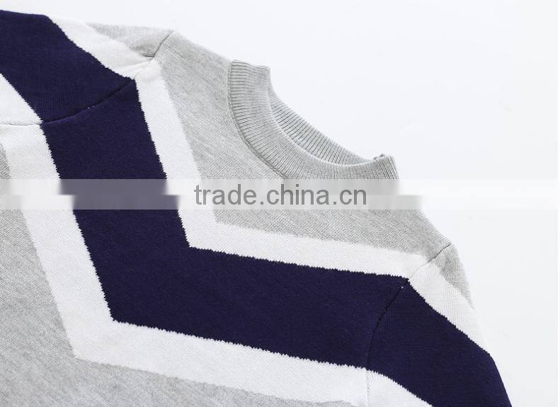 Children Latest Color Patchwork Baby Boy Sweater Designs