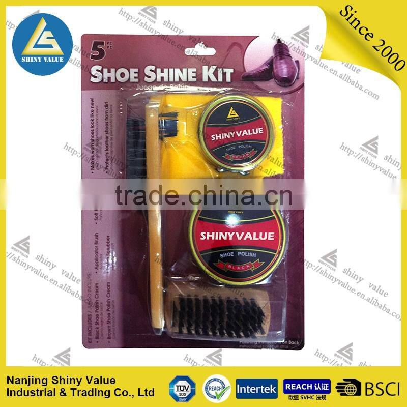 Travel blister card shoe care kits manufacture in china