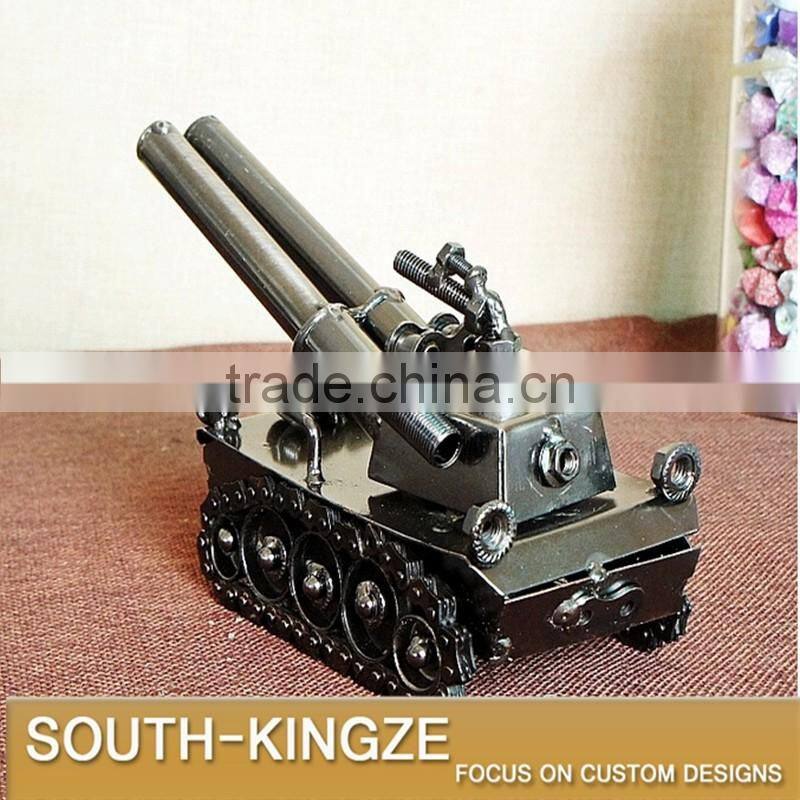 Retro Style Mini Tank Iron Metal Model