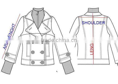 BIKER LEATHER JACKET WITH FOUR FLAP CHEST POCKET