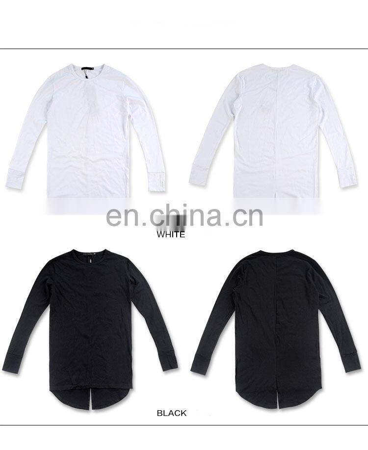 Small Minimum Order Quantity Long T Shirt Men 2017