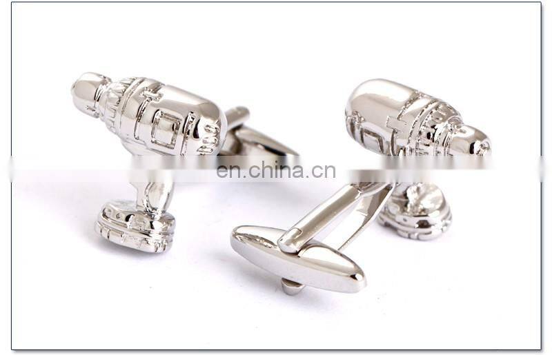 New Silver Toy Gun Man Shirt Cufflinks Factory China