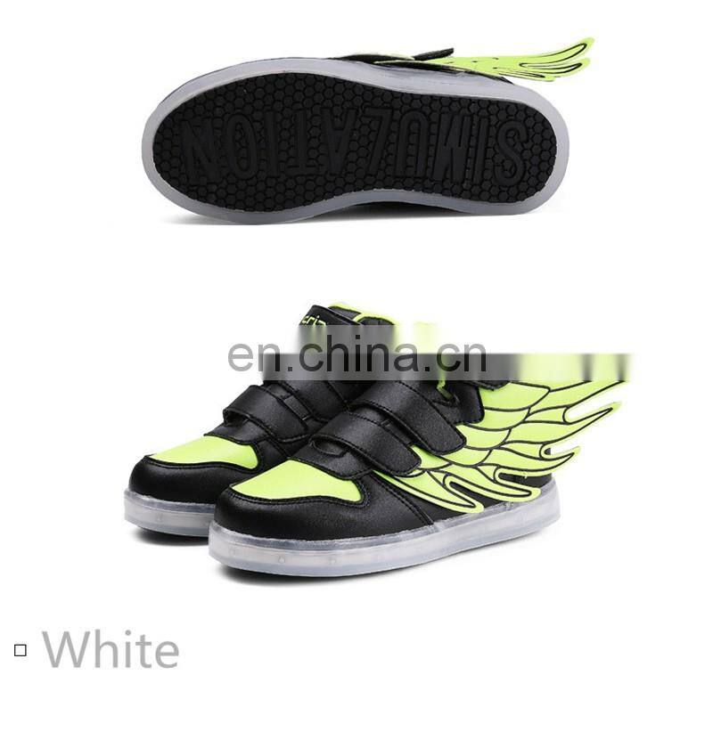 wholesale Children kid USB rechargeable LED luminous light shoes kids