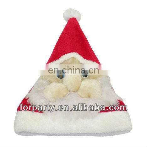 CHN-0143 Christmas hat with christmas tree LED light