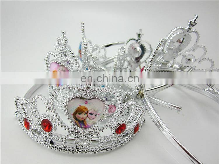 wholesales plastic princess crown for girls FGHD-0144