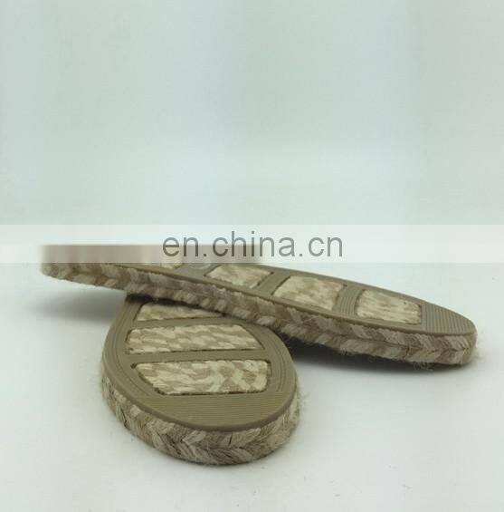 Wholesale shoes sole for espadrilles jute outsole hemp rope sole 2017