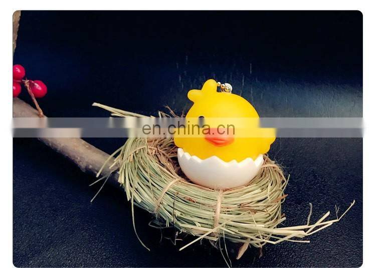 Vinyl Glue Eggshell Rooster Fashion Key Chain Ring Keyfob Bag Pendant Charms