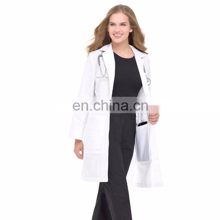 100%cotton or Polyester cotton Hospital Nurse Uniform/ Lab coat