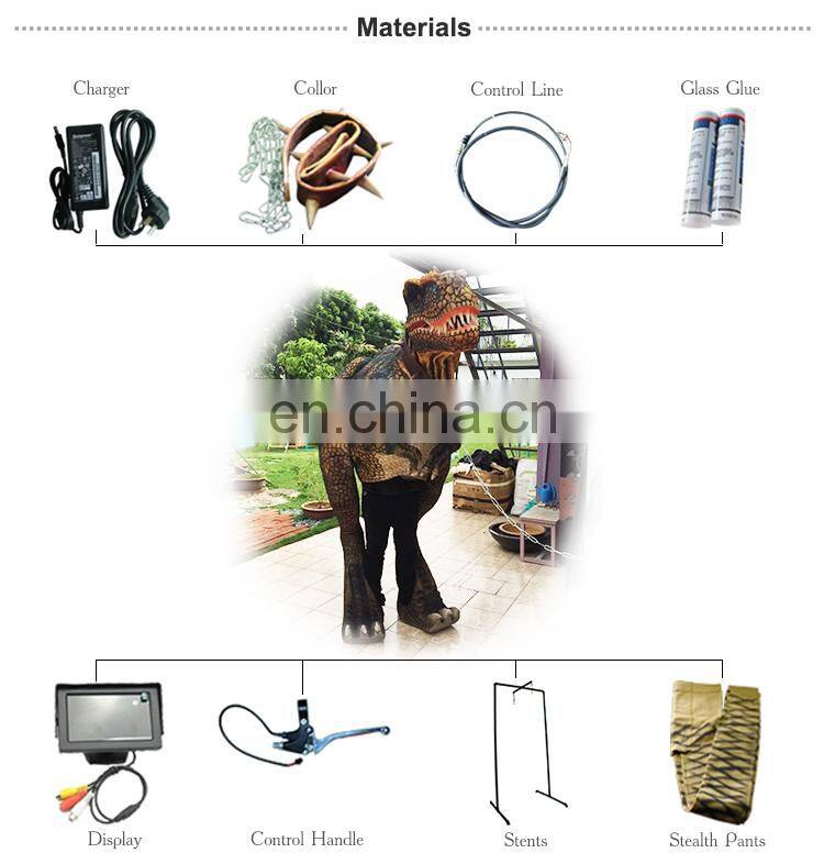 Lifsize Artificial Adult realistic t rex costume for Events