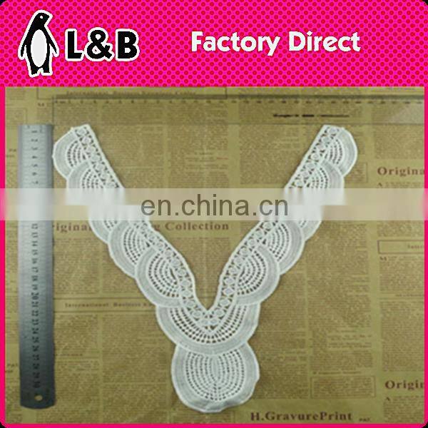 New Design Milk Silk Collar Embroidered Neckline Fringe Decorative Collar For Garment