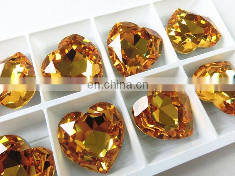 PuJiang Wholesale Fashion Faceted Point Back Crystal Stone