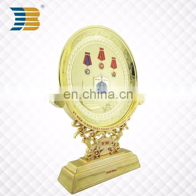 New custom vietnam anniversary souvenir metal plate