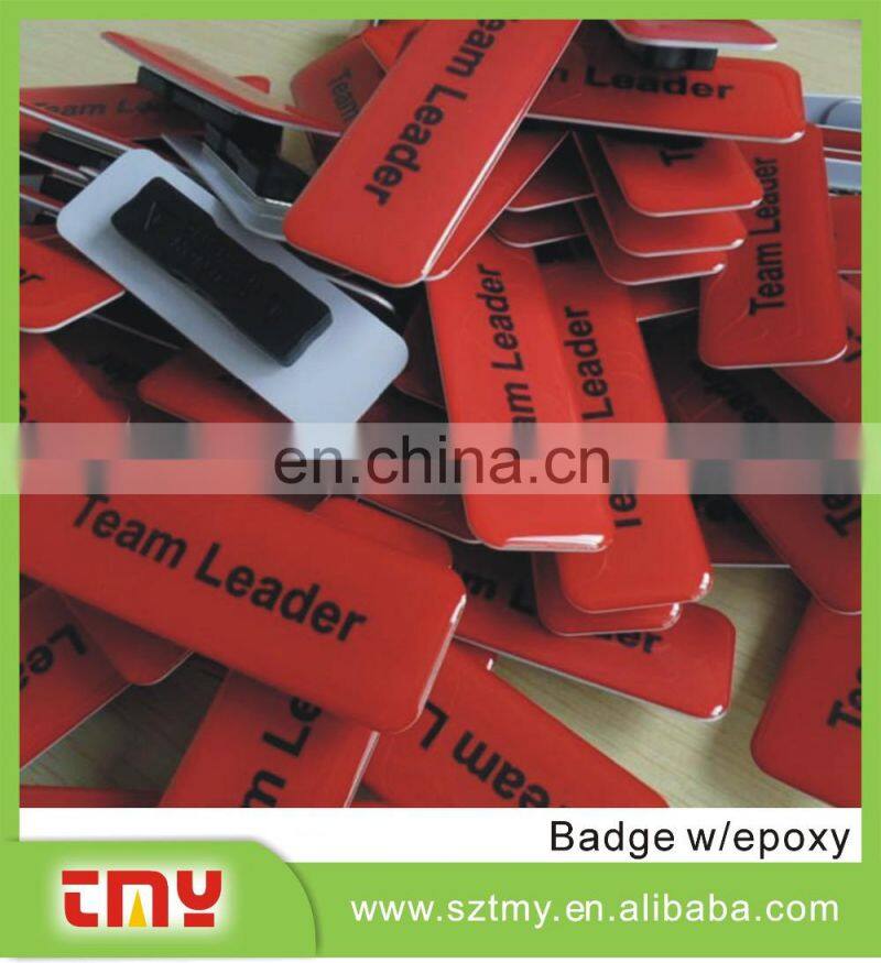 Cheap Custom Pvc Name Badge Magnet, Blank Plastic Magnetic Name Badge For Staff
