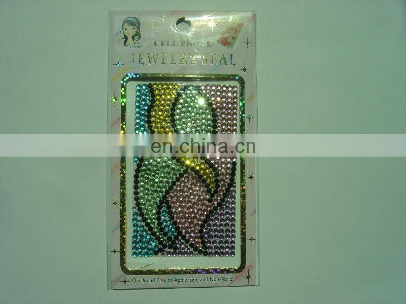 Custom flower shape Mobile sticker type acrylic stickers