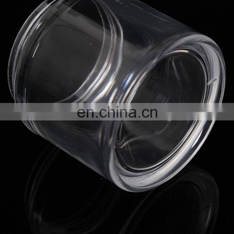 high standard acrylic plastic indusrial circular thick bottom packing bottle