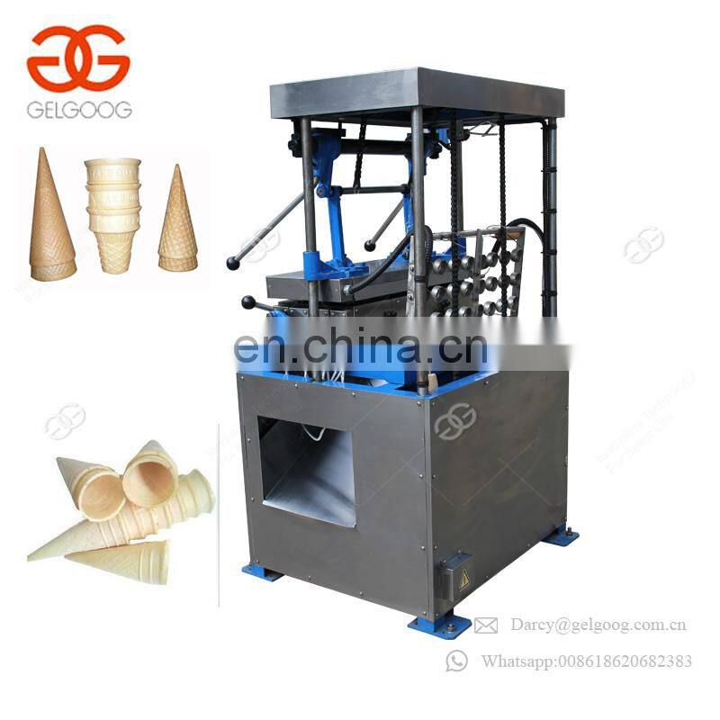 Sugar Snow Cone Baking Roller Waffle Cup Bowl Baker Rolled Ice Cream Cone Making Machine With Best Price