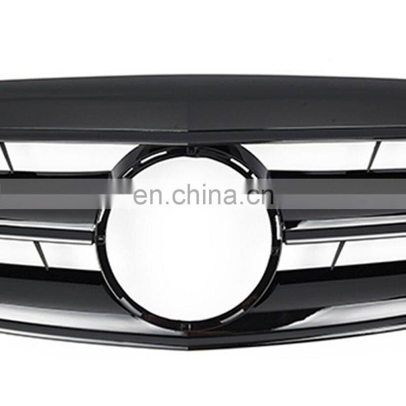 Front Glossy Black ABS Grille Grill Fit For Mercedes Benz S-Class W221 2006-2009