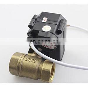 CWX-15Q / N series of water control system DN15-25 2 way mini motorized electric ball valve water 5v