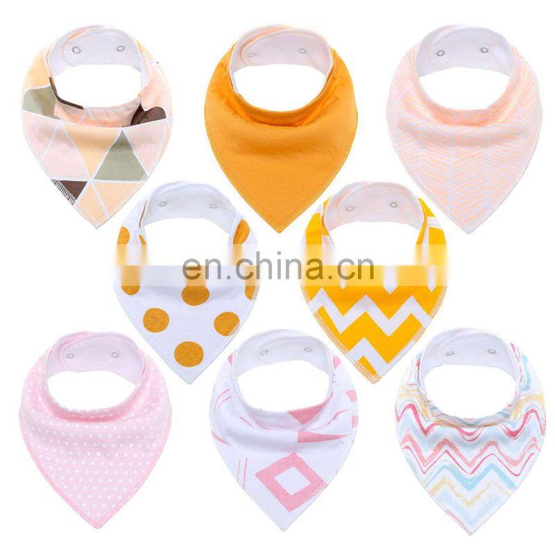 Pink Newborn 8 PackCotton baby Organic burp cloths cotton baby bandana bibs