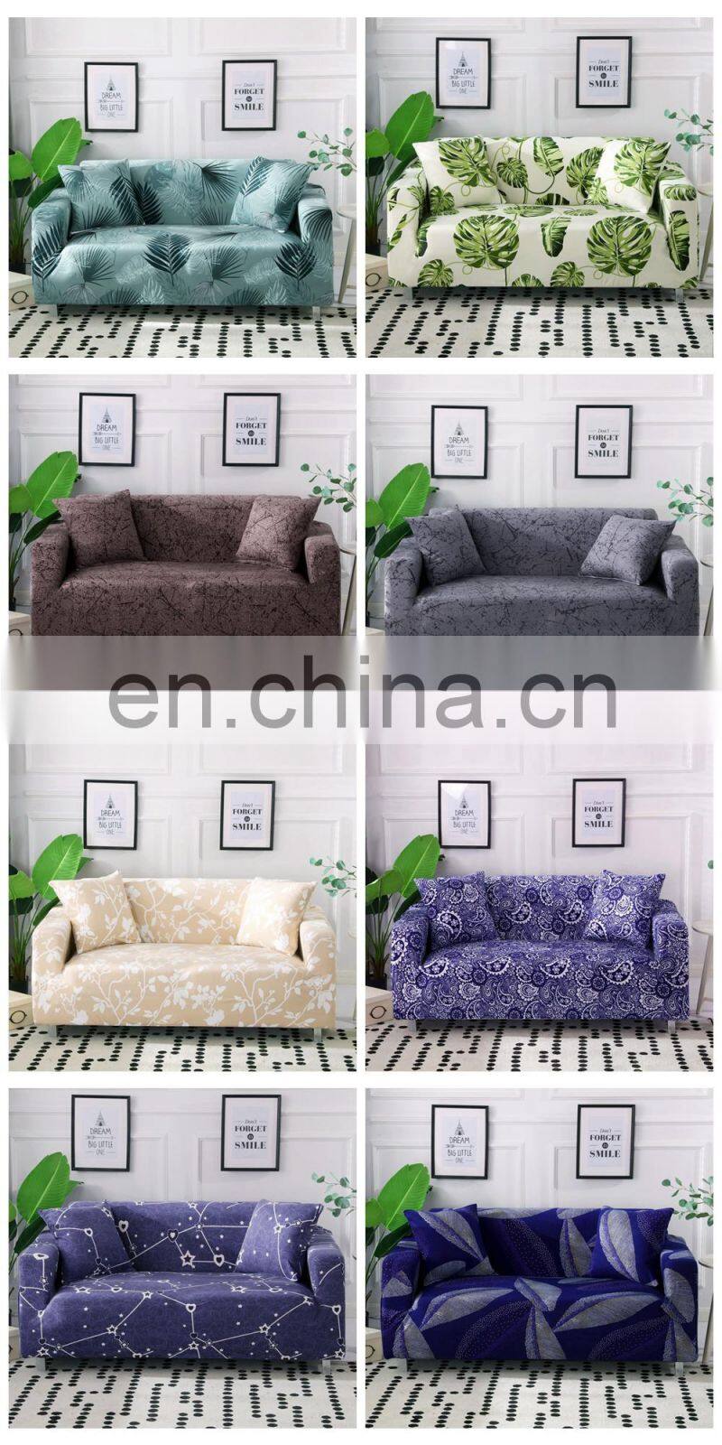 Amazon Hot Sell Stretch Slipcovers Sofa Elastic Universal Sofa Cover Single Loveseat Couch Cover  for Pets