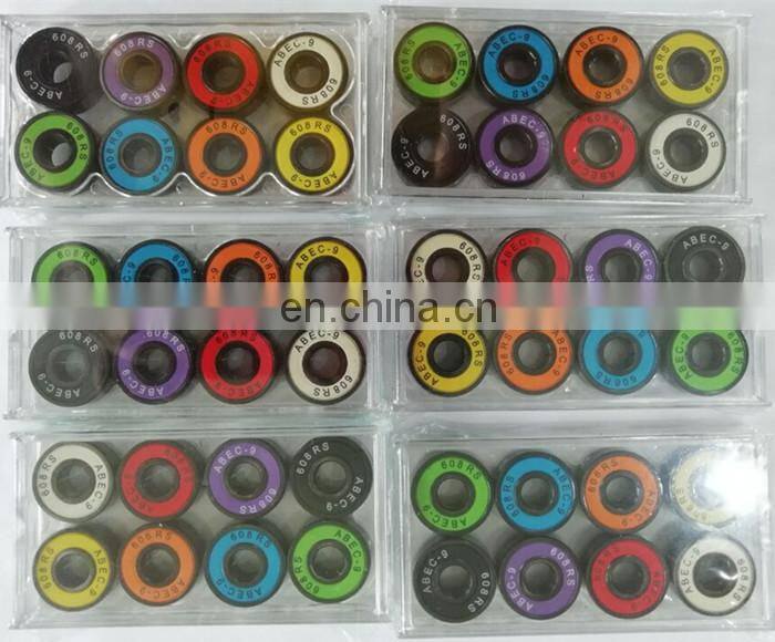 Tin box packing high precision skateboard bearing 608 bearing