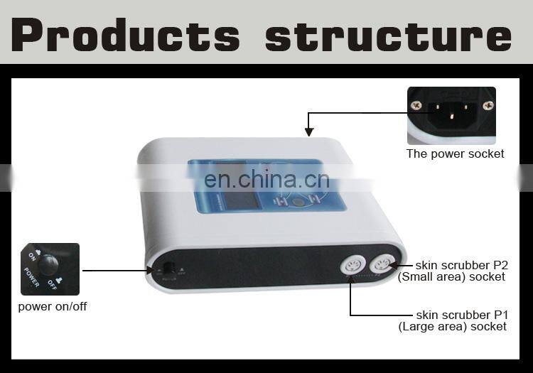 Newest portable face double ultrasonic skin scrubber unit / utensils scrubber for beauty salon and home use