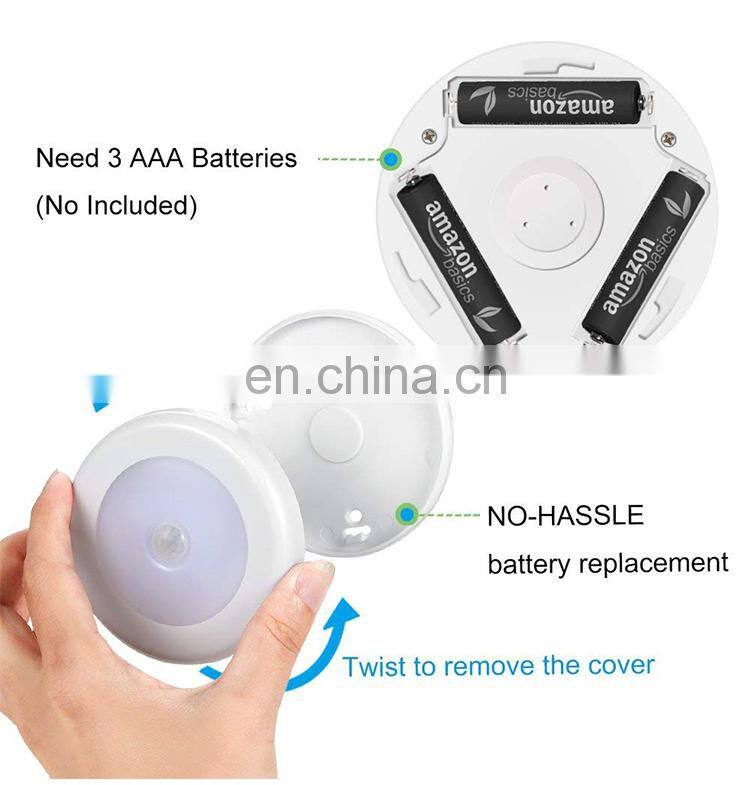 Motion Sensor Lights, Battery-Powered LED Night Lights, Stick-Anywhere Wall Lights for Hallway