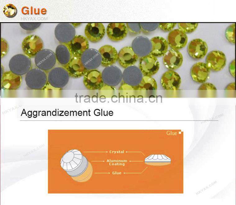 Y1119 Swainstone brand crystal AB hot fix stone;china hotfix stone factory;wholesale shop wedding dress hot fix stone