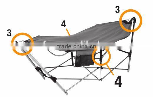 Hammock with anti-tip safety straps with breathable net fabric