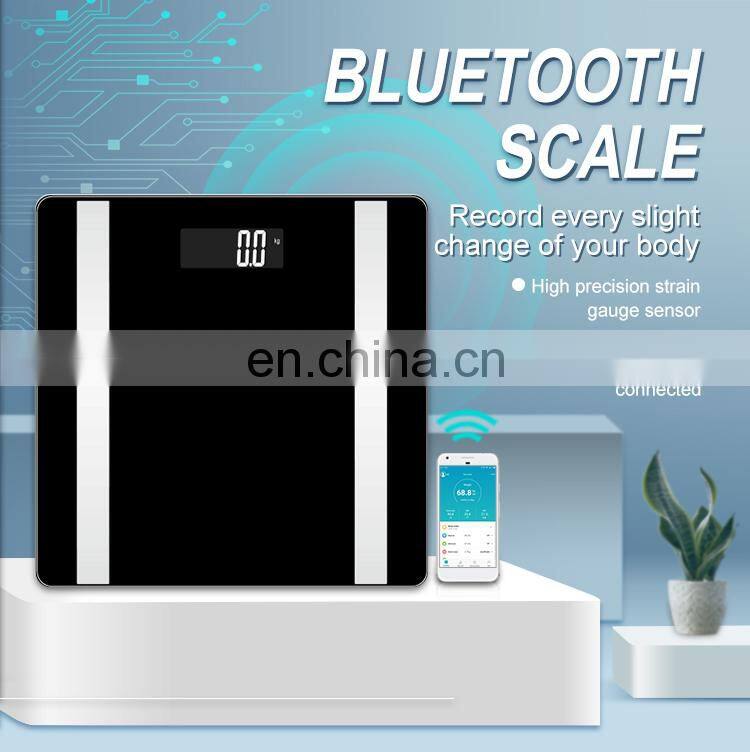 Cost-Effective Body Fat Composition Analyser Blue Tooth Electronic Weighing Scale