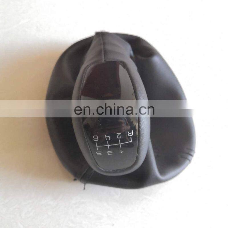 factory directly sale for auto parts gear shift knob with black leather covers car gear shift cover 6SPEED for BENZ