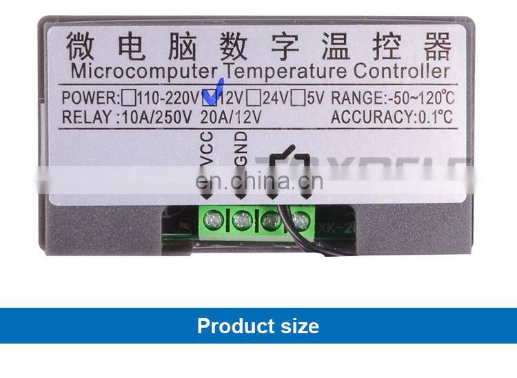 W3230 DC 12V 24V 110V-220V AC Digital Temperature Controller LED Display Thermostat With Heating Cooling Control Instrument