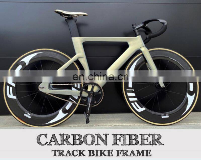 Modify Luxury Matt Black Carbon Fiber Track Bicycle Frame Bike Frameset with Stem for BSA