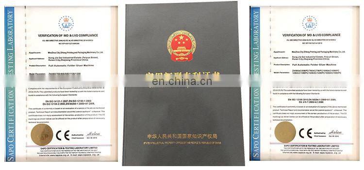 ZH-580D Automatic Folder Gluer For Pizza Food Box