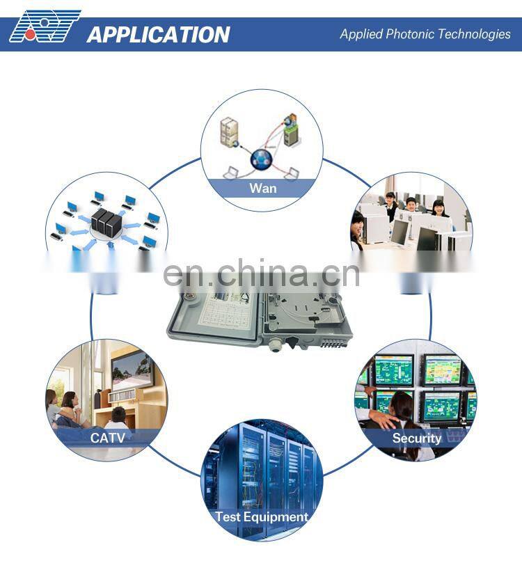 1:4 1:8 1:16 1:64 fiber optic spliter terminal box distribution/termination box abs pole nount/wall mount in black color