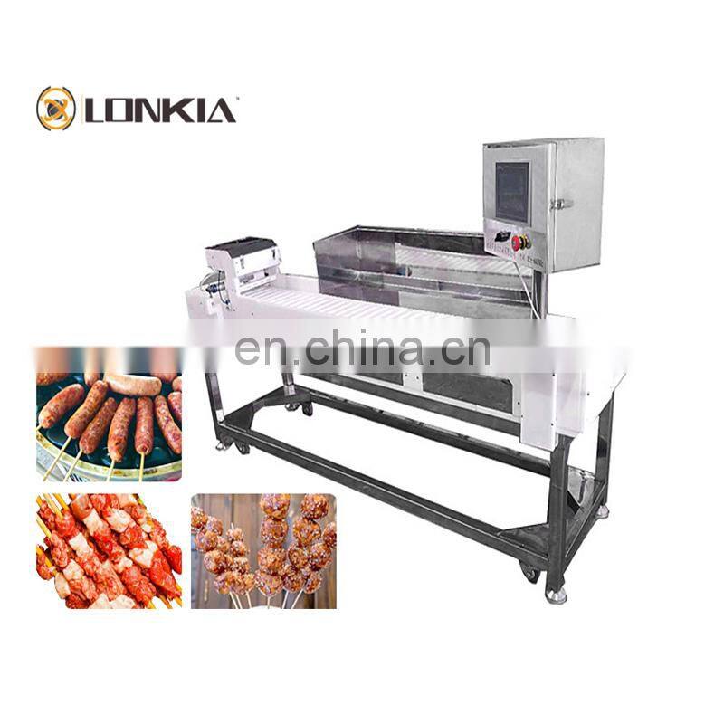High Quality Shish Kabob Souvlaki Chicken BBQ Automatic Manual Satay Meat Kebab Skewer Grill Machine