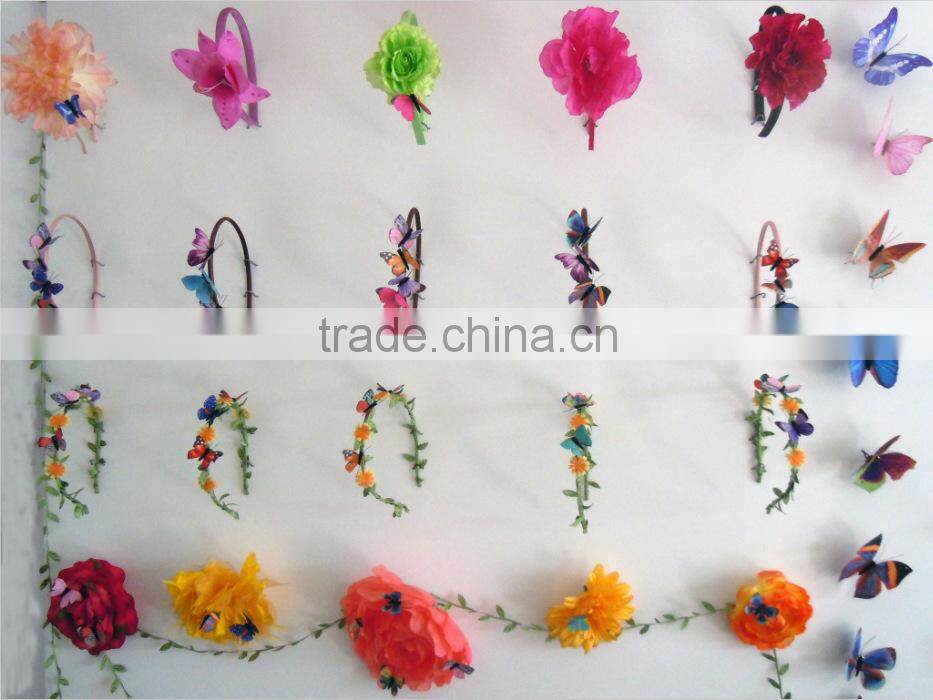 High - Quality Girls Fascinator Cloth Simulation Butterfly Headband Hairband