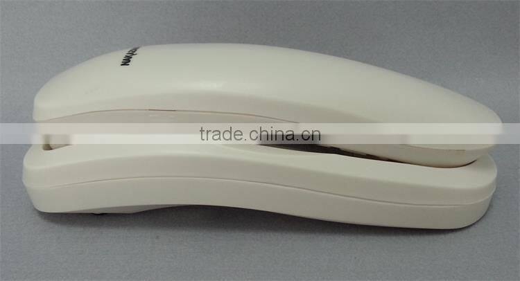 red color wall mount corded bathroom or guest room slim wall telephone