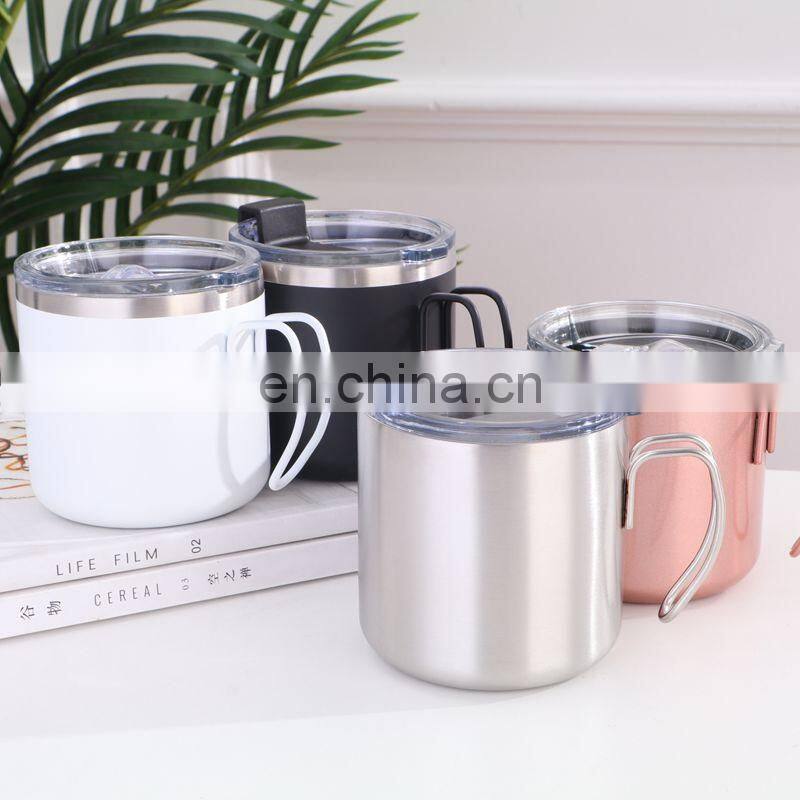 Custom coffee mug 10oz 304 stainless steel tumbler with lid