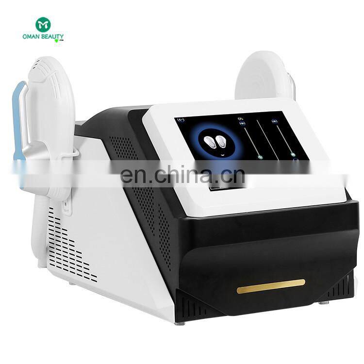 Hot sale 7 tesla 4 handles belly fat burning electric muscle building buttock lifting deep muscle stimulator