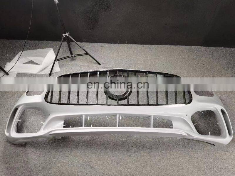 Runde Carbon Fiber Material For Mercedes-Benz AMG GT PD Style Body Kit Front Bumper Grille Rear Lip Diffuser Spoiler