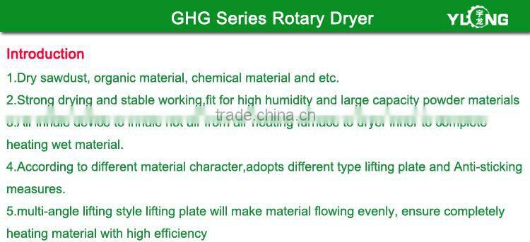 wood pellet rotary drum dryer