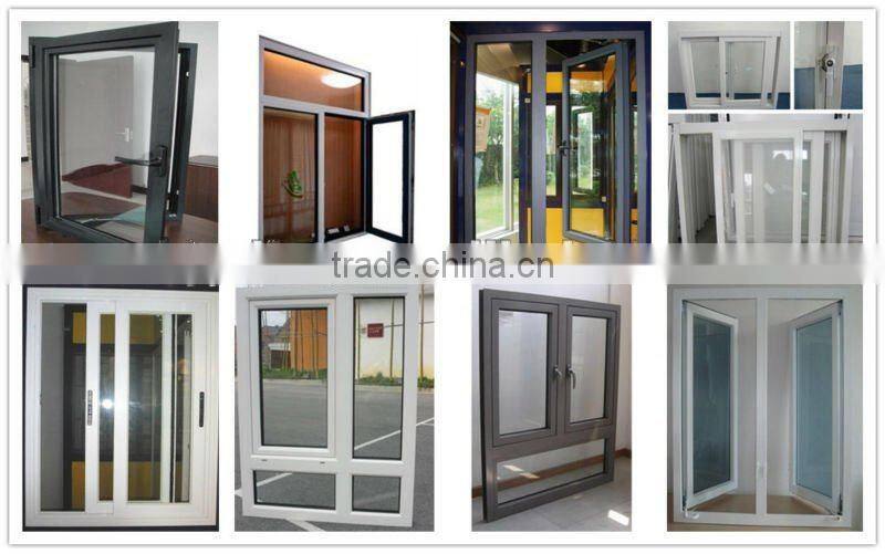 wanjia factory wholesale upvc windows with window handle foshan