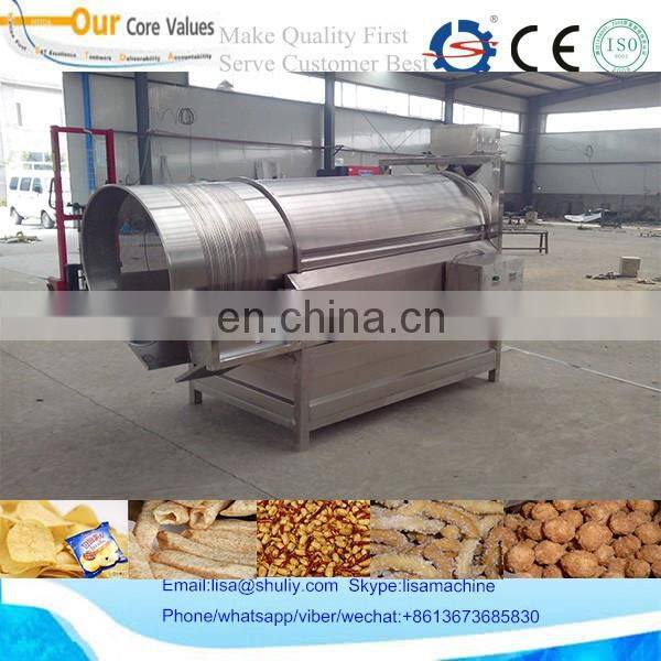 Single Drum Snacks Flavoring Machine Pet Food Seasoning Machine 008613673685830