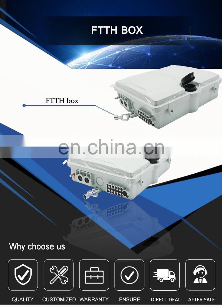 12 Cores Fiber Optic Distribution Box Outdoor Fiber Optical FTTH Terminal Junction Box